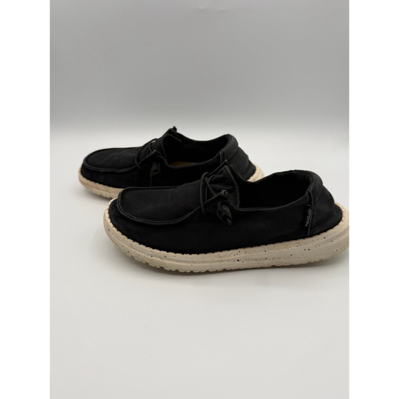 Women's Hey Dude Black Wendy L Flats & Loafers Size 7 - Picture 4 of 6